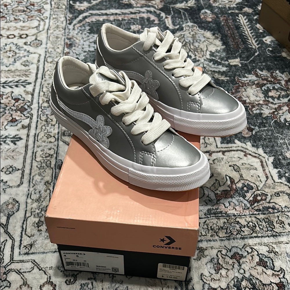 Converse Women's Silver Sneakers